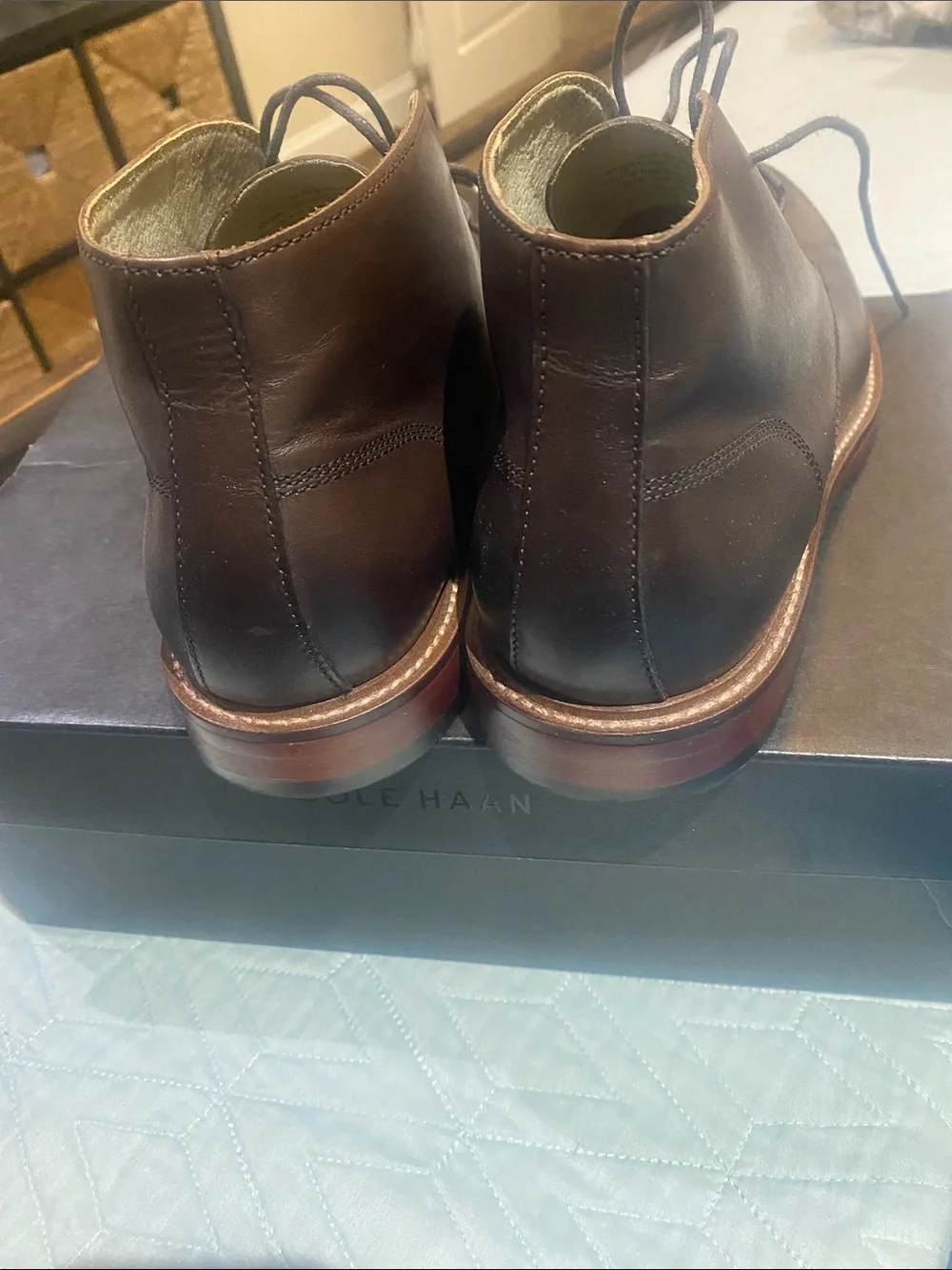 Men's Brown Leather Chukka Boots - Classic Lace-Up Comfort